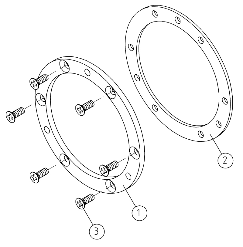 Схема Комплект фланца и уплотнения для напорных и всасывающих элементов Combi-Whirl Art. 8674250